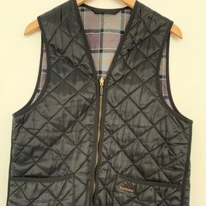 Barbour quilted men vest waistcoat Medium Navy Blue